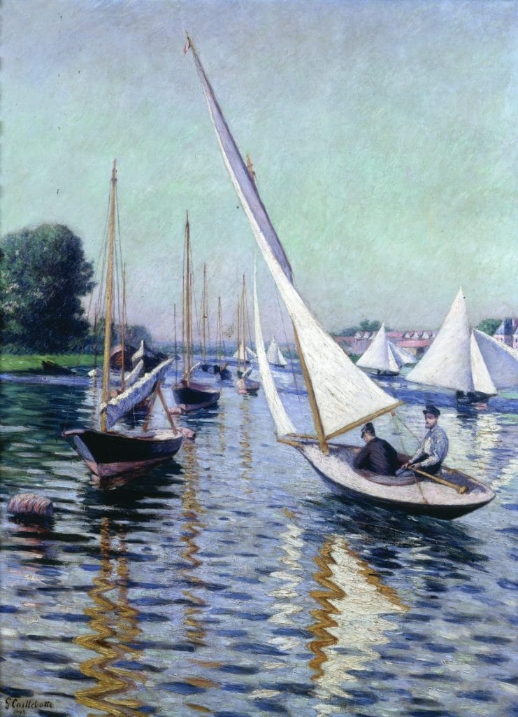 Gustave Caillebotte, Régates à Argenteuil, huile sur toile, 1893 © Comité Caillebotte